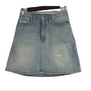 Calvin Klein Jeans Light Blue Skater Skirt